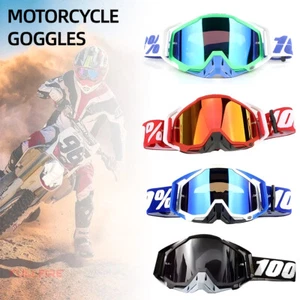 Motorcycle Racing Goggles Motocross Dirt Bike Off-road Eyewear MX MTB ATV UTV UK - Picture 1 of 26