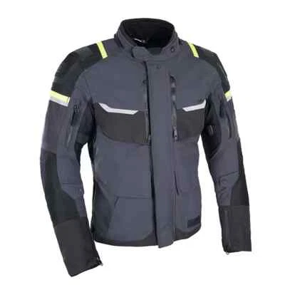 OXFORD STORMLAND D2D LAMINATED WATERPROOF MOTORCYCLE TEXTILE JACKET GREY FLUO - Image 1 of 2