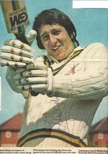 DEREK RANDALL ENGLAND TEST CRICKETER 1977-84 NOTTS CCC ORIGINAL AUTOGRAPH PIC - Picture 1 of 5