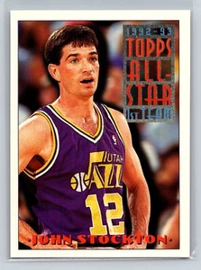 1993 Topps John Stockton #102 Utah Jazz - Foto 1 di 2
