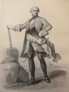 PERSONNAGE XVIIIe SIECLE / GRAVURE / Le Maréchal de Saxe - Picture 1 of 2