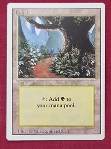 Magic The Gathering REVISED EDITION FOREST PATH land card MTG - Picture 1 of 2