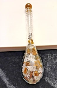 Edelstein Wasserstab der Sinne Bergkristall - Tigerauge, Neu 26 cm, geschlossen - Bild 1 von 6