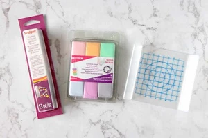Polymer Clay Bead Bundle Kit -Clay Bead Baking Rack + Pressing Tool + Pastel Set - Picture 1 of 3