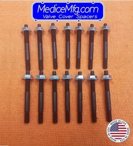 KIT STUD PARA ESPACIADORES DE CUBIERTA DE VÁLVULA FORD (429, 460) (7 PERNOS) 1" PULGADA - Imagen 1 de 5