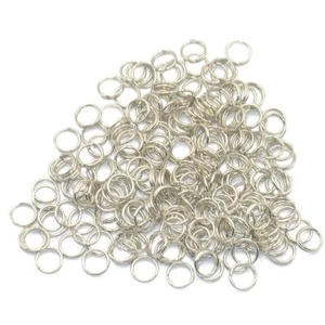 Pack 200 Steel Silver Plated SPLIT RINGS Key Chain Key Rings Small Rings 6mm - Picture 1 of 3