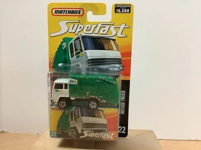 Matchbox Superfast Refuse Truck Waste Management #22 New Limited Edition Diecast - Image 1 of 4