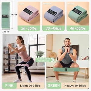 Juego de 3 bandas para botines resistencia entrenamiento tela elástica cuerpo completo Vitever nuevo - Imagen 1 de 8