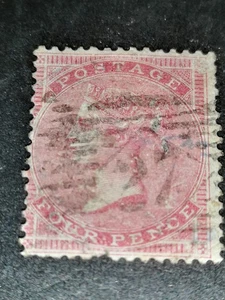 alte Briefmarken, Großbritannien, 4P, Queen Victoria, gestempelt - Bild 1 von 2