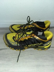 Herren La Sportiva Bushido GTX Gr. 10,5 Trailrunning Wanderschuhe Gelb Defekt - Bild 1 von 7