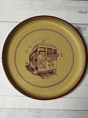 Vintage 1983 D.H. Holmes New Orleans St Charles Streetcar Serving Tray Japan - Image 1 of 4