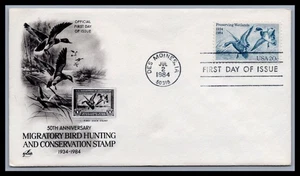 US FDC # 2092 20c Preserving Wetlands ArtCraft S.Cancel 1984, 9c284 - Picture 1 of 2