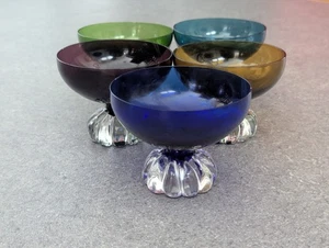 5x Vintage 60er Jahre Cocktailgläser im skandinavischen Stil Dessertschalen Mid Century - Bild 1 von 24