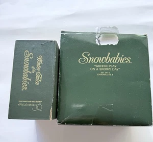 Snowbabies Dept 56 Estatuillas Cinco Adornos Colección Set Usado � - Imagen 1 de 23