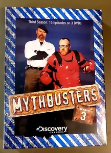 MythBusters Season 3 DVD Complete 3-Disc Box Set Discovery Channel New Sealed - Imagen 1 de 5