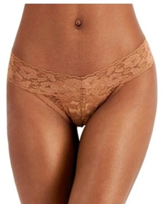 INC International Concepts Mujer Tanga de Encaje Panty Ropa Interior Marrón Talla Mediana Foto 1 de 4