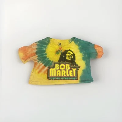 Bob Marley Womens Crop Top Zion XS Get Up Stand Up Tye Dye 100% Cotton - Image 1 of 4