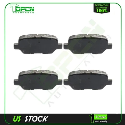 For 2009 2010 2011 2012 Acura RL Base 3.7L 4 Pcs Rear Metallic Brake Pads - Imagem 1 de 4