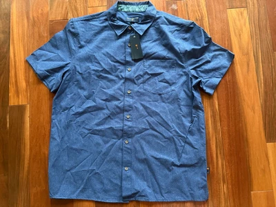 Margaritaville UPF 30+ Secado Rápido Botón Abajo - Talla GRANDE - Nuevo Con Etiqueta Azul Foto 1 de 4