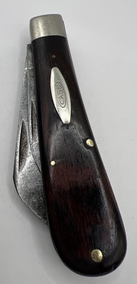 Vintage Case 6217 2 Blade Smooth Wood Handle USA Loom Fixer - Image 1 of 4