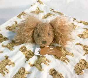 Mud Pie DOODLE Woobie Baby Puppy Dog Lovey Security Blanket 3D Head New W/Tags - Picture 1 of 5