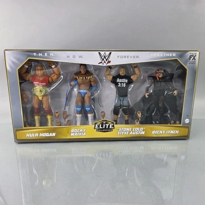 WWE Elite Collection Then Now Forever Together 6” Figura Paquete de 4 Hulk Hogan NUEVO Foto 1 de 4