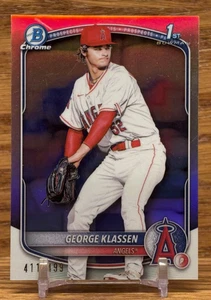 GEORGE KLASSEN Refractor /499 1st Bowman | 2025 Bowman Chrome LA ANGELS - Imagen 1 de 2