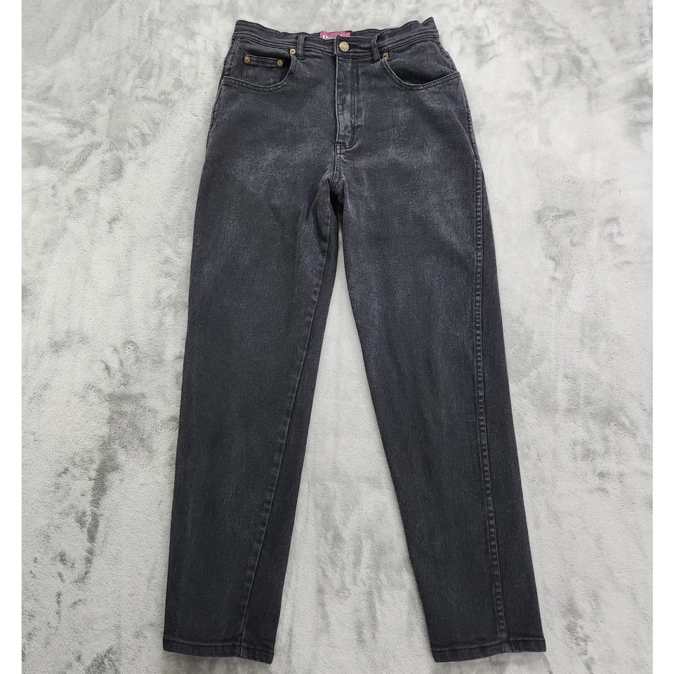 Vintage Denim & Co Jeans Womens 12 Faded Black High Rise Tapered Mom Stretch - Image 1 of 4