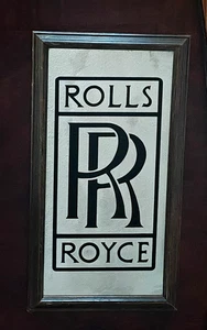 ROLLOS ENMARCADOS ROYCE RR PLACA ESPEJADA VINTAGE DISTRIBUIDOR MEDIDAS 27 x 15 pulgadas - Imagen 1 de 11