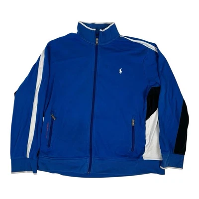 Chaqueta Polo Ralph Lauren Para Hombre 2XL Azul Cremallera Completa Rendimiento Pista Deporte Poni Foto 1 de 4