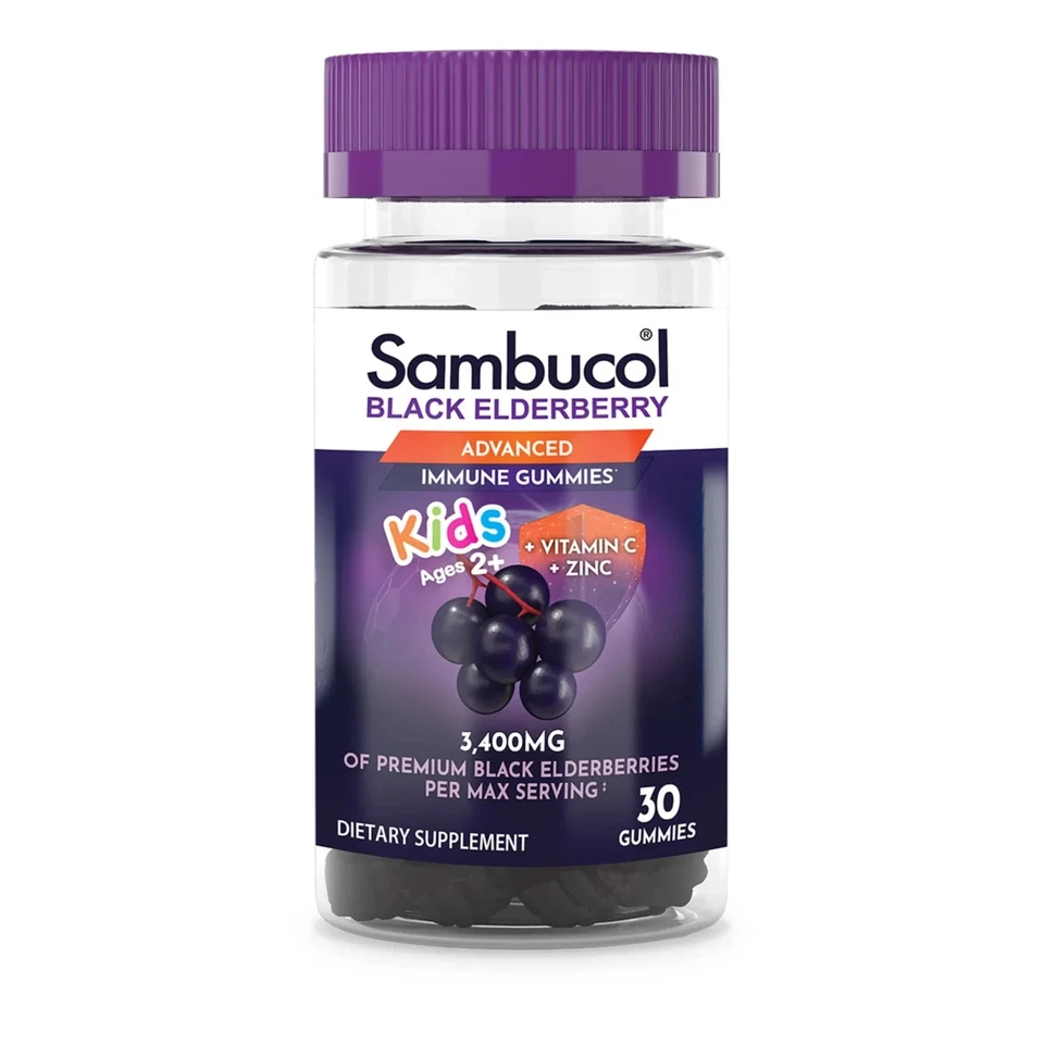 Gomitas Sambucol Kids Black Elderberry 30 gomitas Foto 1 de 1