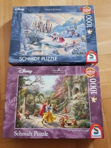 2 x Thomas Kinkade Puzzle 1000 Teile  Disney - Beauty and the Beast´s  / Dancing - Bild 1 von 10