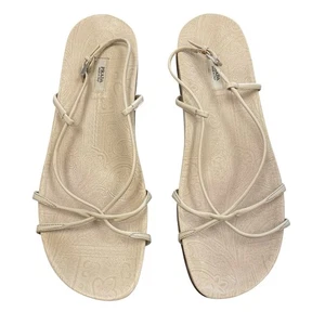 Vintage Prada Cream Leather Strappy Buckle Closure Sandal Womens Size 39 / US 9 - Picture 1 of 10