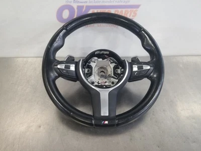 18 2018 BMW M240I M SPORT STEERING WHEEL BLACK LEATHER WITH SILVER TRIM  - Image 1 of 4