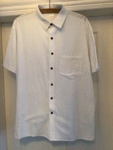 Weißes Leinenhemd Herren Gr. Medium - Bild 1 von 4