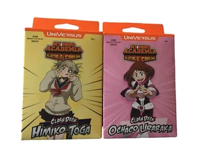 NEW My Hero Academia Collectable Cards Himiko Togo & Ochaco Uraraka Clash Decks - Picture 1 of 4
