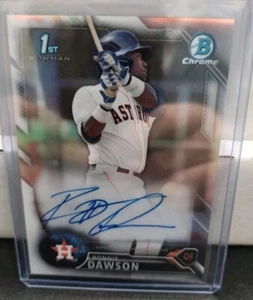 Ronnie Dawson 2016 BOWMAN CHROME REFRACTOR Auto RC - #/499 - Picture 1 of 5