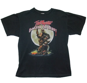 2006 Ted Nugent Unleash the Beast 06 American Rockout Concert sz Large T Shirt - Picture 1 of 8