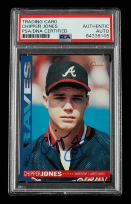Chipper Jones Signed 1994 O-Pee-Chee #57 Card Auto PSA - Image 1 of 2