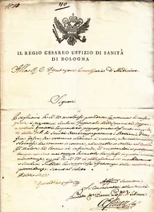 II352-OCCUPAZIONE AUSTRO-RUSSA 1799-UFF.SANITARIO DI BOLOGNA - Foto 1 di 1