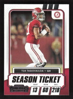 2021 Panini Contenders Draft Picks #25 Tua Tagovailoa Alabama Crimson Tide - Image 1 of 2