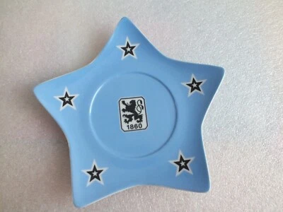 Vintage - TSV  1860 München Porzellan Stern - Teller - 19cm x 19cm - Bild 1 von 4