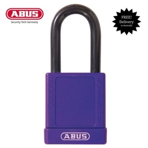 ABUS LOTO PADLOCKS Safety Lockout Tagout Padlock 40mm Purple-7440PURKD-Free Post - Picture 1 of 4