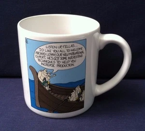 De colección. Taza de café de papel reciclado Prods. Dibujos animados motivacionales originales de Leigh Rubes - Imagen 1 de 2