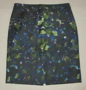 J.CREW Women's Size 8 Floral No. 2 Pencil Skirt Blue Pink Green - Picture 1 of 13