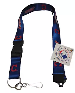 Cleveland Indians Premium 24" Long Nylon Breakaway ID Holder/Lanyard/Keychain - Picture 1 of 1