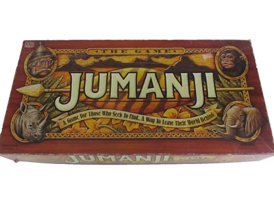 Jumanji The Game Boardgame Milton Bradley Ages 8+ 2-4 Players 1995 Tri Star Pics - Image 1 of 4