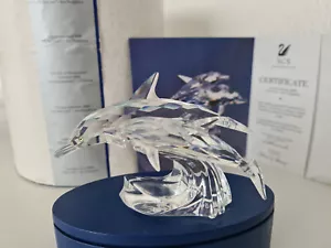 SWAROVSKI SCS 1990 'LEAD ME' DOLPHINS FREE UK POST WITH BUY IT NOW  - Picture 1 of 4