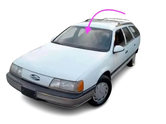 Se adapta a: Mercury Sable/Ford Taurus 1986-1989 camioneta 4D parabrisas delantero vidrio Foto 1 de 4