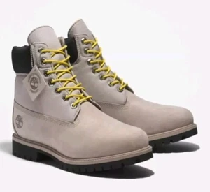 NEU Timberland HERITAGE 6 Inch Waterproof Gray Leather Boot Primaloft Size 13 - Bild 1 von 13